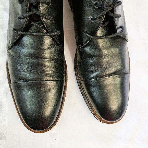 Johnston & Murphy Black Leather Men's Minimalist Refined Chukka Boots Size 8.5M - Picture 5 of 7